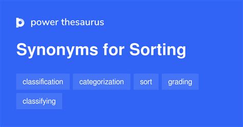 sort synonym